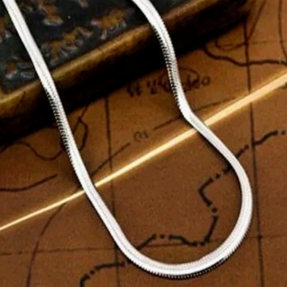 New 2mm 925 Sterling Silver Flat Snake Chain l
